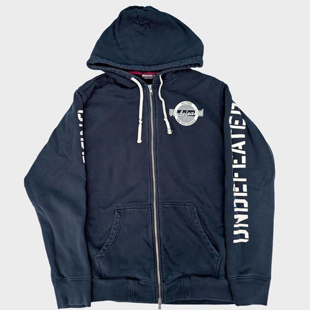 UNDEFEATED Hoodie Jacket Mens XL Official Streetwear Athletic Casual Zip Pockets